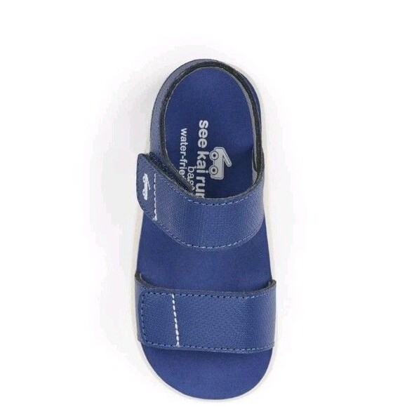 See Kai Run Basics Toddler Jaylen Strappy Sandals Navy Blue Size 12 - Picture 3 of 8